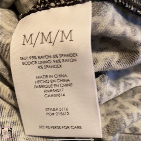 CAbi #5116 Resort Romper Halter Shorts NWOT Medium Navy White Black Stretchy - Picture 7 of 10